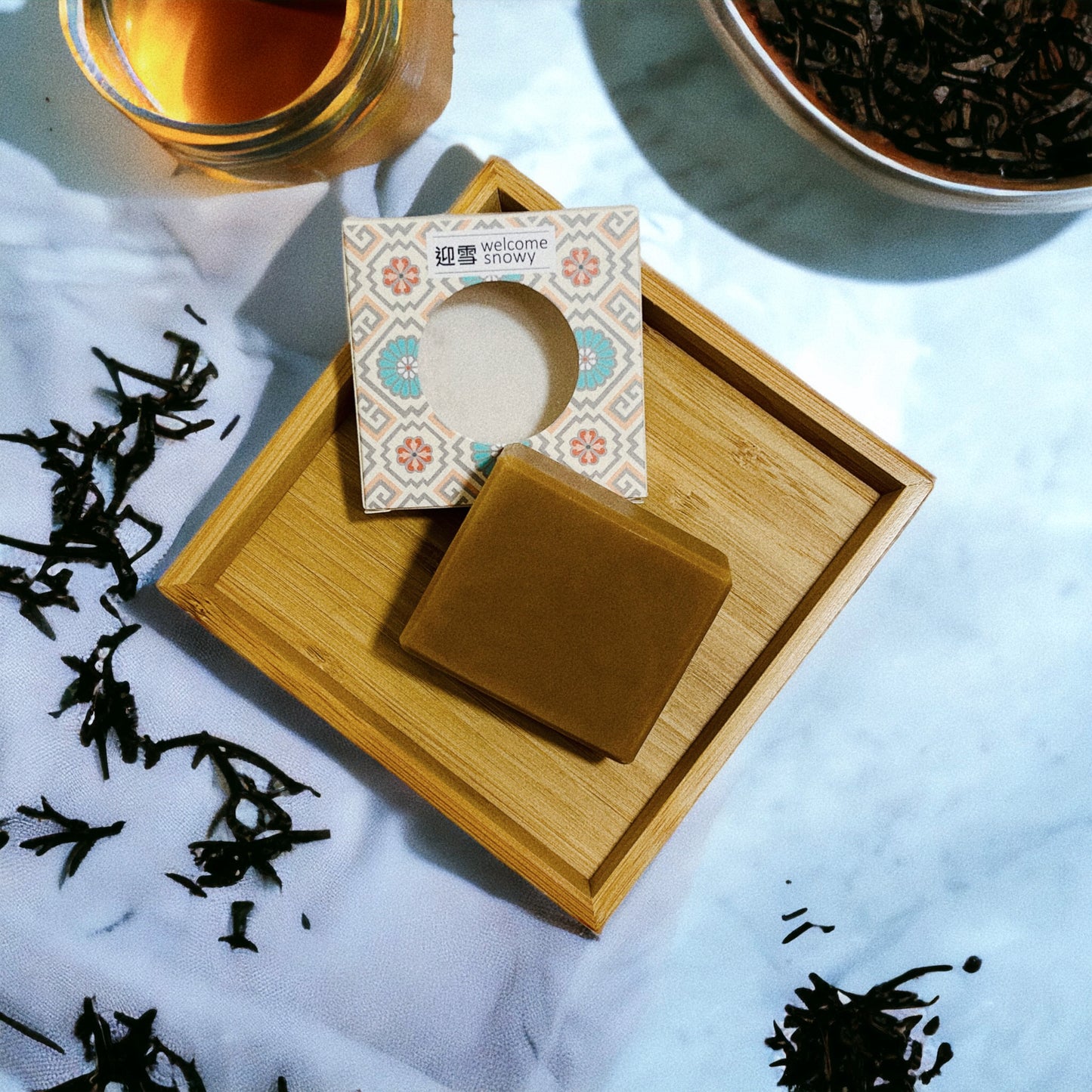 蜂蜜紅茶手工皂 | 滋潤保濕 | 抗氧化 | 軟化角質 | 均勻膚色